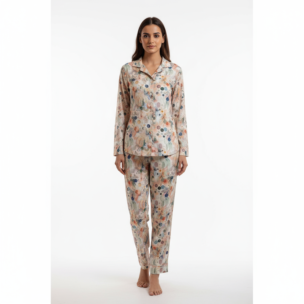 Premium Women’s Printed Cordset | Magic Cotton | Comfortable Night Suit | Trendy Top & Bottom Set