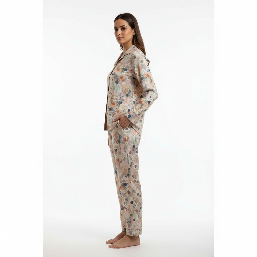 Premium Women’s Printed Cordset | Magic Cotton | Comfortable Night Suit | Trendy Top & Bottom Set