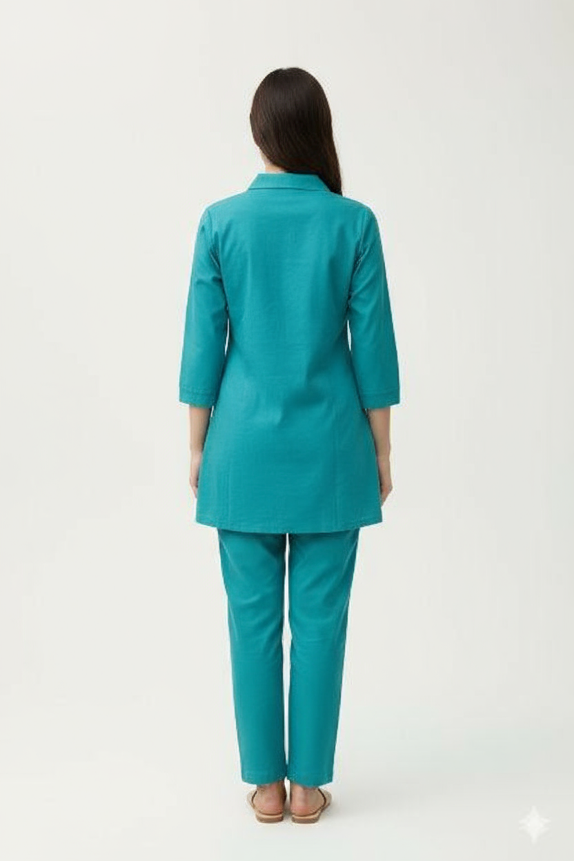 Rayon Embroidered Co-Ord Set for Women & Girls | Elegance Embroidery Kurta & Pant Set | Stylish Rayon Fabric with Intricate Embroidery Work"