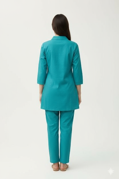 Rayon Embroidered Co-Ord Set for Women & Girls | Elegance Embroidery Kurta & Pant Set | Stylish Rayon Fabric with Intricate Embroidery Work"